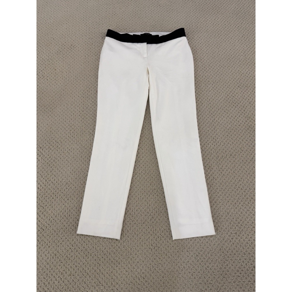ann taylor women white pants size 0P NEW WITH TAG